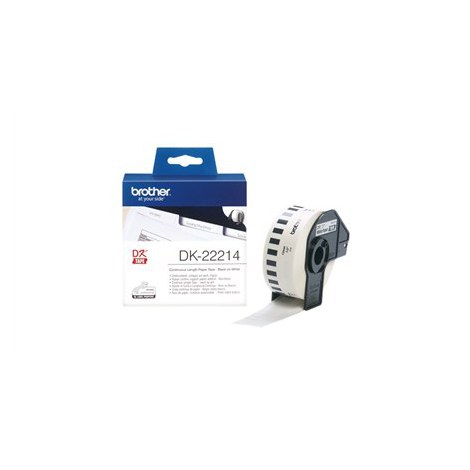 Brother | DK-22214 | Thermal paper | Thermal | White | Roll (1.2 cm x 30.5 m) - 3